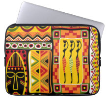 Colorful African Pattern Print Collage