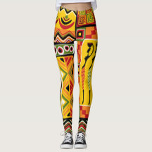Colorful African Pattern Print Collage