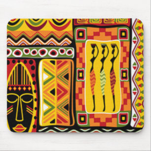 Colorful African Pattern Print Collage Muismat