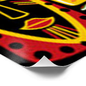 Colorful African Pattern Print Collage Perfect Poster (Hoek)