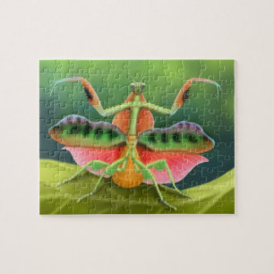 Colorful African Praying Mantis on Display Puzzle Legpuzzel
