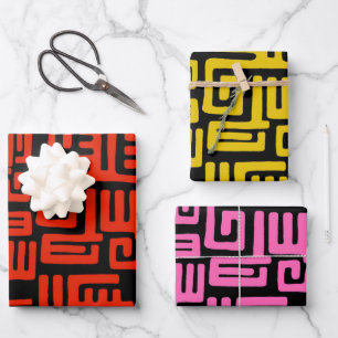 Colorful African Print Inpakpapier Vel