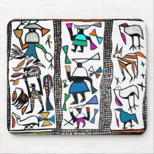 Colorful African Senufu print Muismat