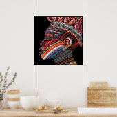 Colorful African Woman Poster (Keuken)