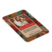 Colorful Afro-Boho Merry Christmas  Magneet (Rechterzijde)