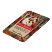 Colorful Afro-Boho Merry Christmas  Magneet (Linkerzijde)