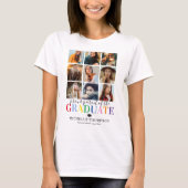 Colorful Afstuderen Foto Collage T-Shirt (Voorkant)