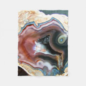 Colorful Agate Crystal Geode Fleece Blanket (Voorkant)