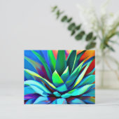Colorful Agave plant Briefkaart (Staand voorkant)