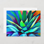 Colorful Agave plant Briefkaart (Voorkant / Achterkant)