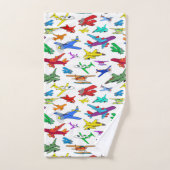 Colorful Airplanes Pattern Bad Handdoek (Handdoek)