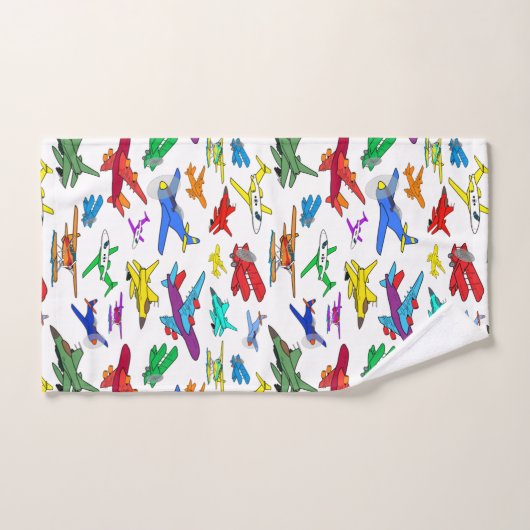 Colorful Airplanes Pattern Bad Handdoek (Handdoek)