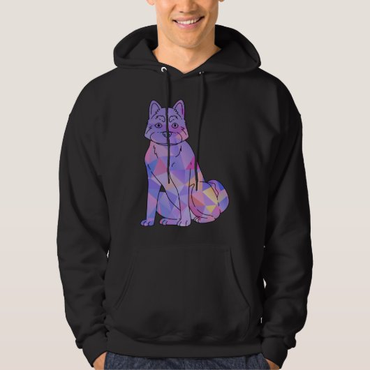 Colorful Akita Hoodie (Voorkant)
