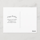 Colorful Alaska Landscape Birthday Briefkaart (Achterkant)