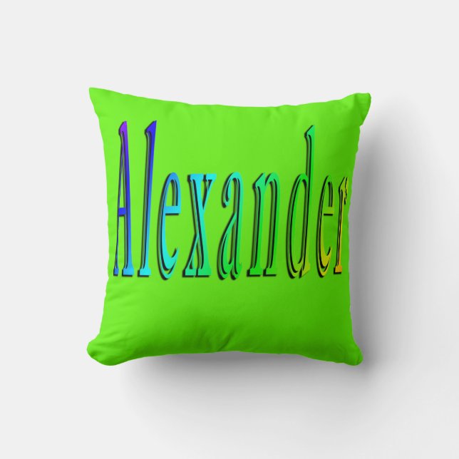 Colorful Alexander Name Logo, Kussen (Voorkant)
