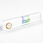 Colorful Alexander Name Logo, Naambordje