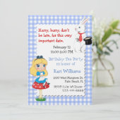 Colorful Alice in Wonderland: Verjaardagfeest Tea  Kaart (Staand voorkant)