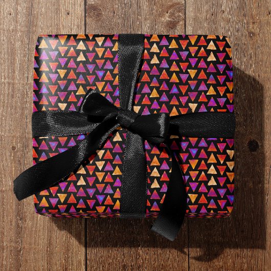 Colorful All Occasion Triangle Pattern  Cadeaupapier