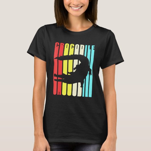 Colorful Alligator Crocodile Kinder T-shirt (Voorkant)