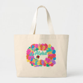 Colorful Aloha Bird of Hawaii  Grote Tote Bag