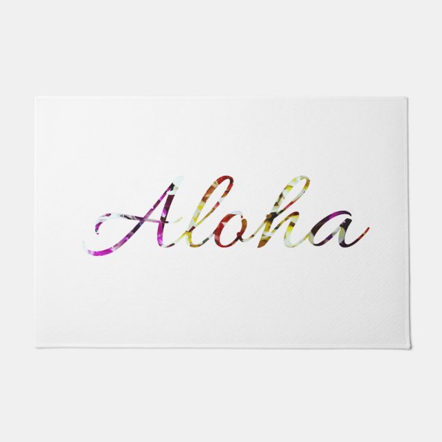 Colorful Aloha Hawaiian Deurmat (Voorkant)