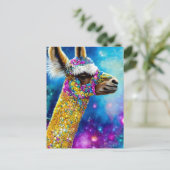Colorful Alpaca Briefkaart (Staand voorkant)