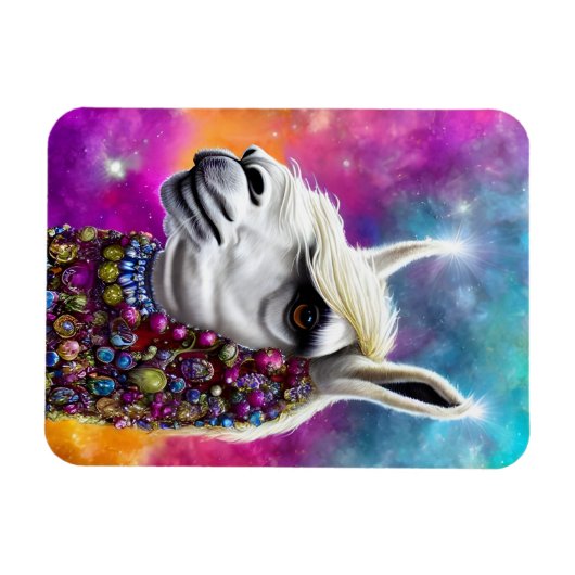 Colorful Alpaca Magneet (Horizontaal)