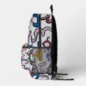 Colorful Alphabet Bedrukte Rugzak (Rechts)