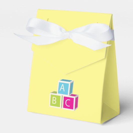 Colorful Alphabet-blokken Bedankdoosjes (Voorkant Zijde)