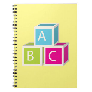 Colorful Alphabet-blokken Notitieboek