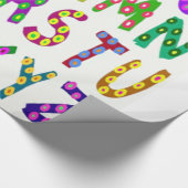 Colorful Alphabet Cadeaupapier (Hoek)