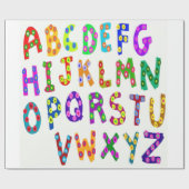 Colorful Alphabet Cadeaupapier (Vlak)
