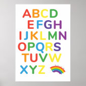 Colorful Alphabet Education Poster (Voorkant)