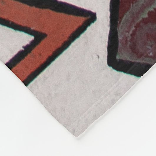 Colorful Alphabet Fleece Blanket (Hoek)