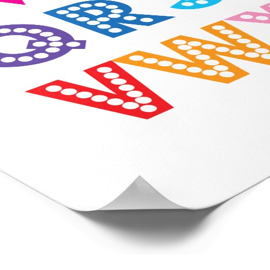 Colorful Alphabet kinder poster (Hoek)