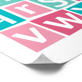 Colorful Alphabet kinder poster (Hoek)