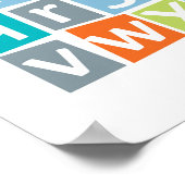 Colorful Alphabet kinder poster (Hoek)