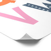 Colorful Alphabet Kinder Room Decor Poster (Hoek)