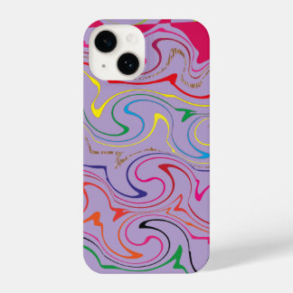 Colorful Alphabet “M” Phone Case – Cute Personaliz iPhone 14 Hoesje