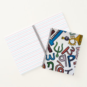 Colorful Alphabet Notitieboek