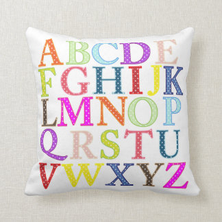 Colorful Alphabet Pillow Kussen