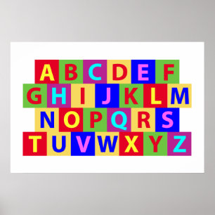 Colorful Alphabet Poster