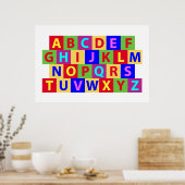 Colorful Alphabet Poster (Keuken)