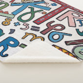 Colorful Alphabet Sherpa Blanket Deken (3/4)