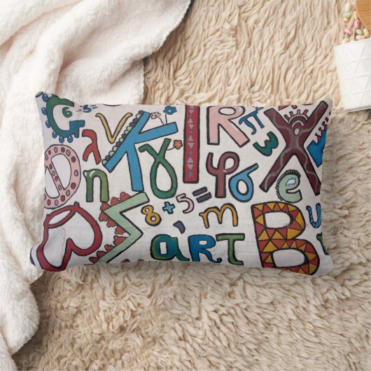 Colorful Alphabet Sierkussen Kussen (Deken)