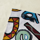 Colorful Alphabet Strandlaken (In situ)