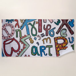 Colorful Alphabet Strandlaken