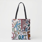 Colorful Alphabet Tote Bag (Voorkant)