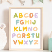 Colorful Alphabets Cutie Nursery Poster