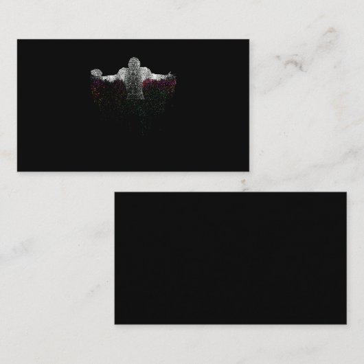 Colorful American Football Player Visitekaartje (Voorkant / Achterkant)